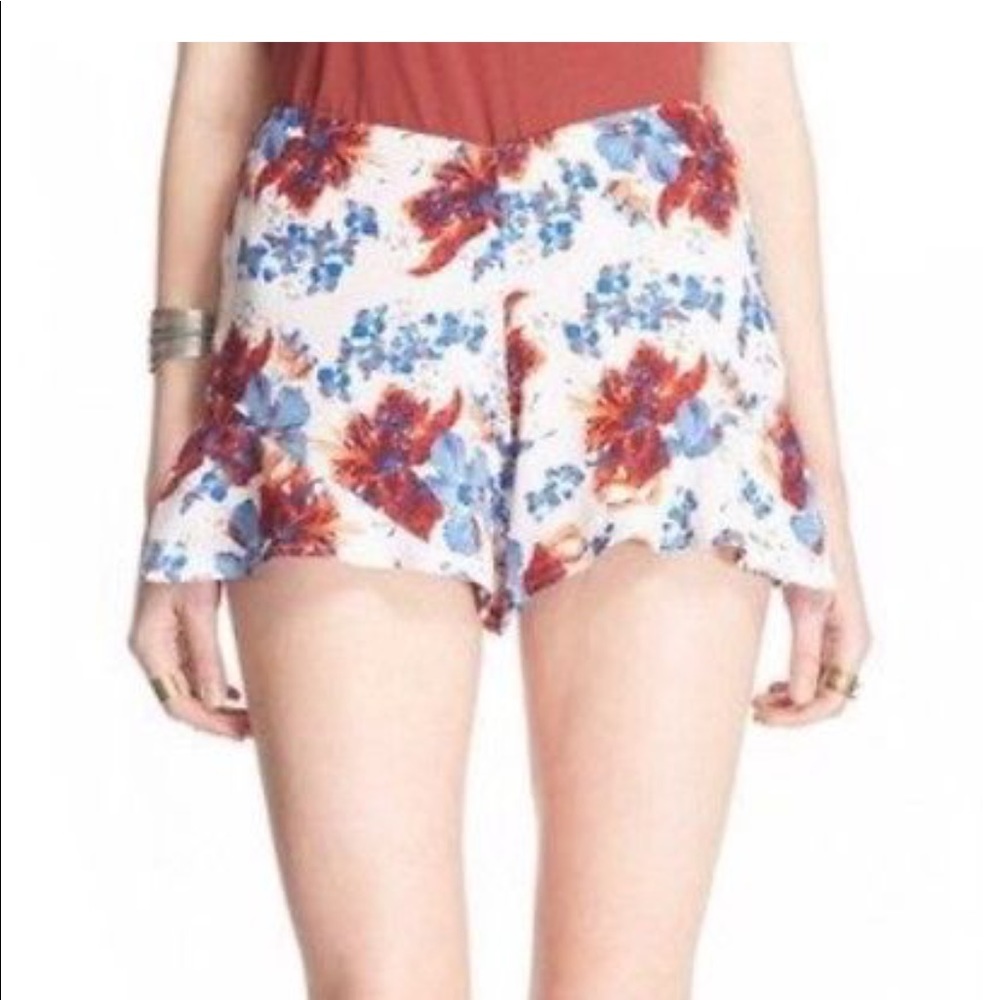 Free People flower shorts size 4